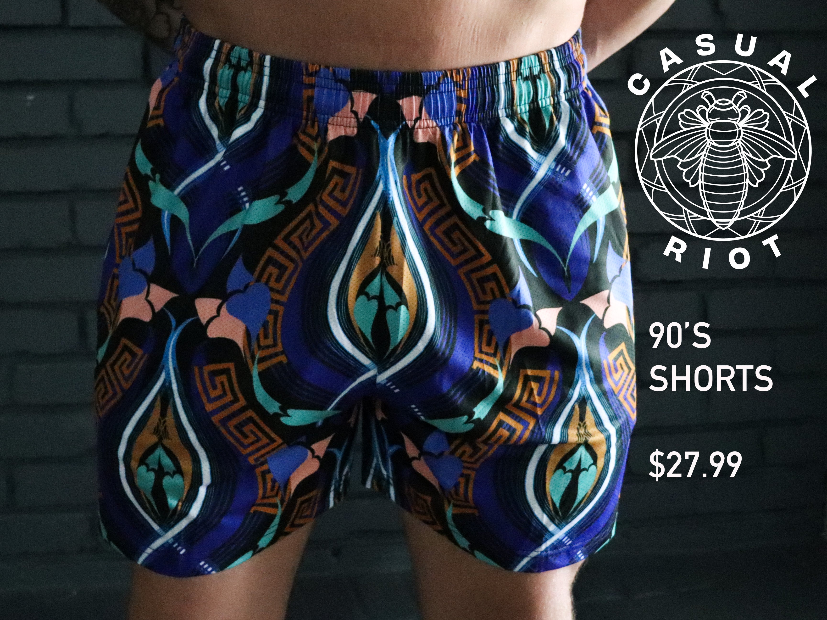 ICON SHORTS- GEO BAROQUE