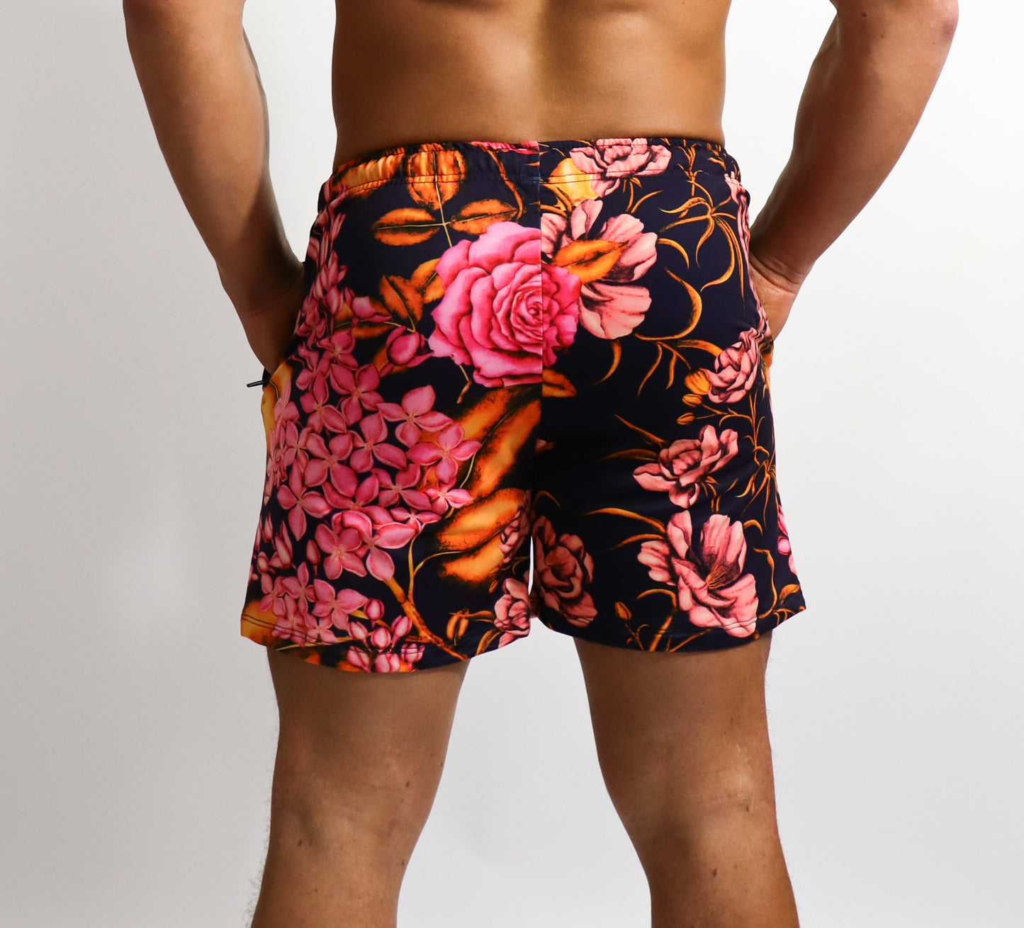 DEX SHORTS- PINK/ORANGE FLORAL