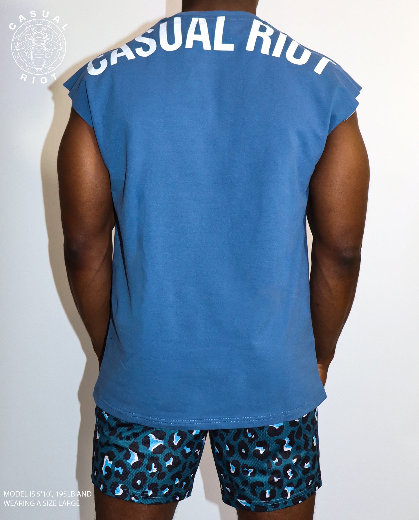 SOFTEST MUSCLE TEE-BLUE