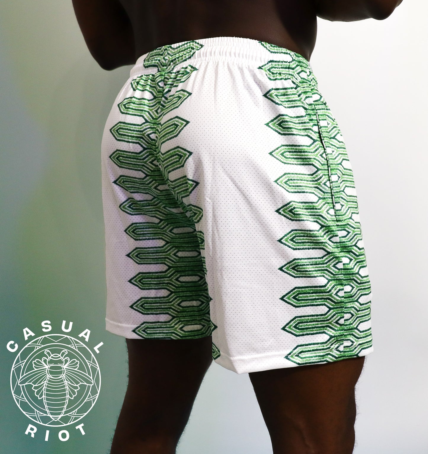 BASE SHORTS-GREEN GRECIAN