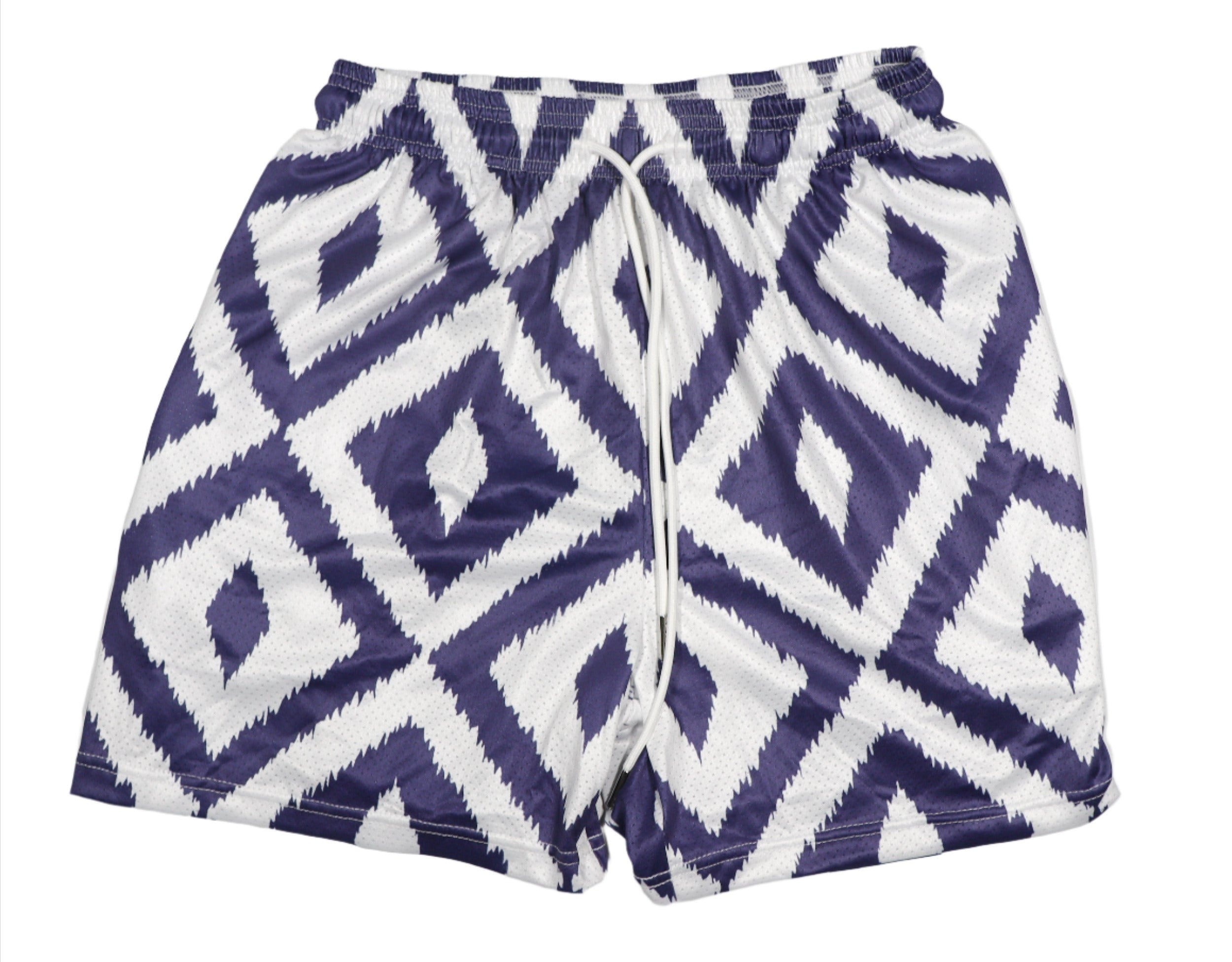 BASE SHORTS- NAVY BLUE BOHO DIAMOND