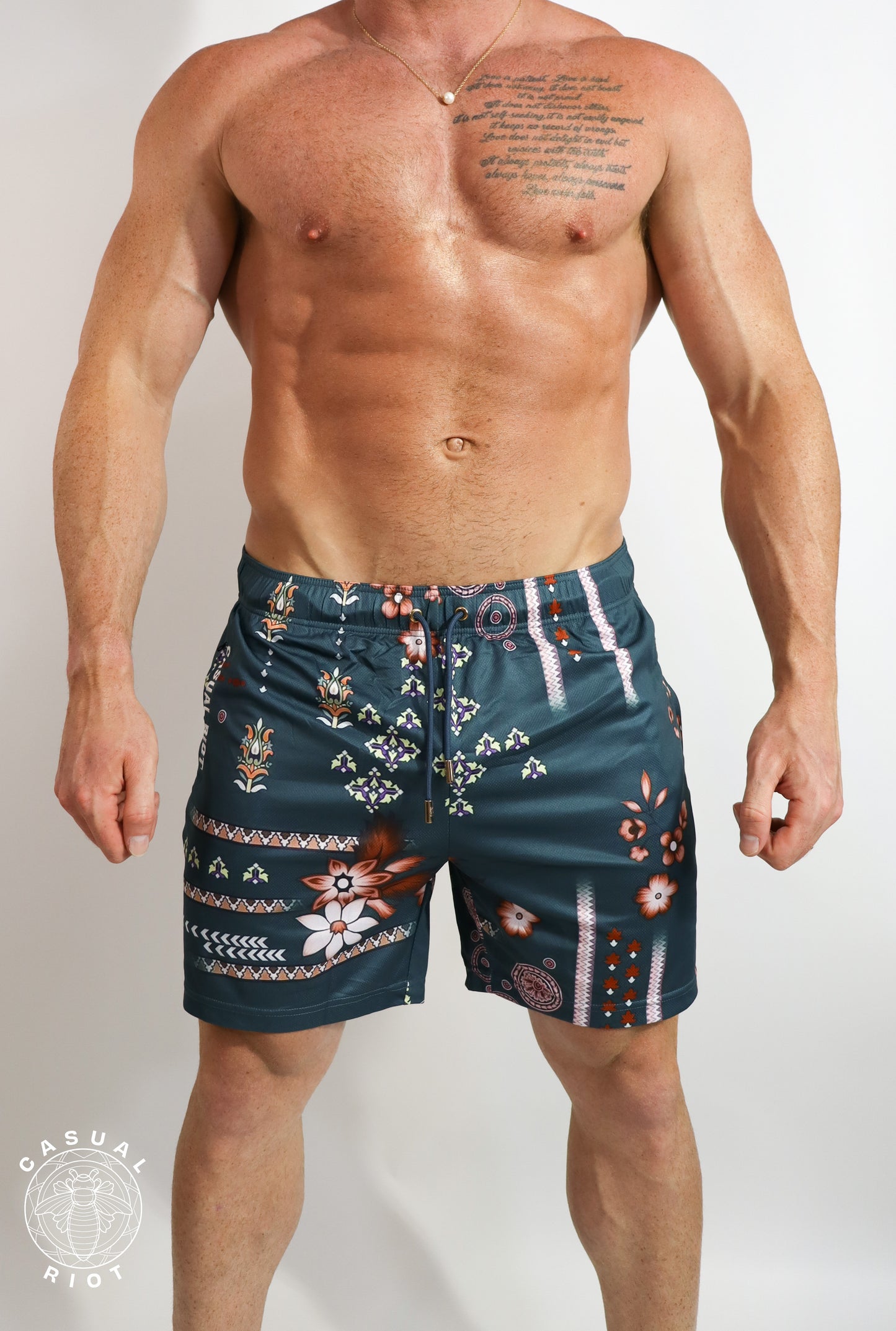 PRFKT 6" SHORTS-Green Southwest Floral