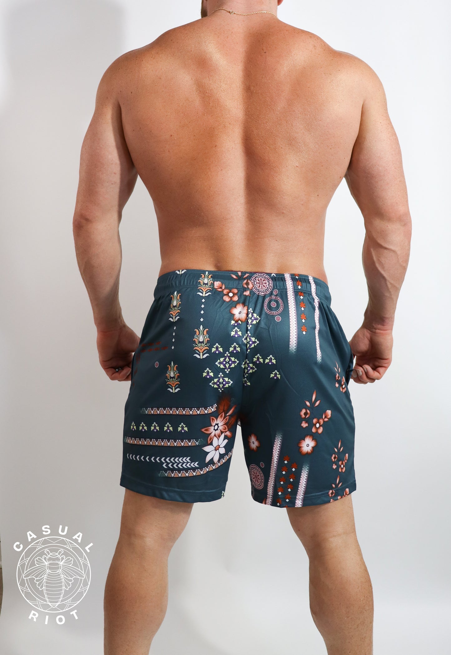 PRFKT 6" SHORTS-Green Southwest Floral