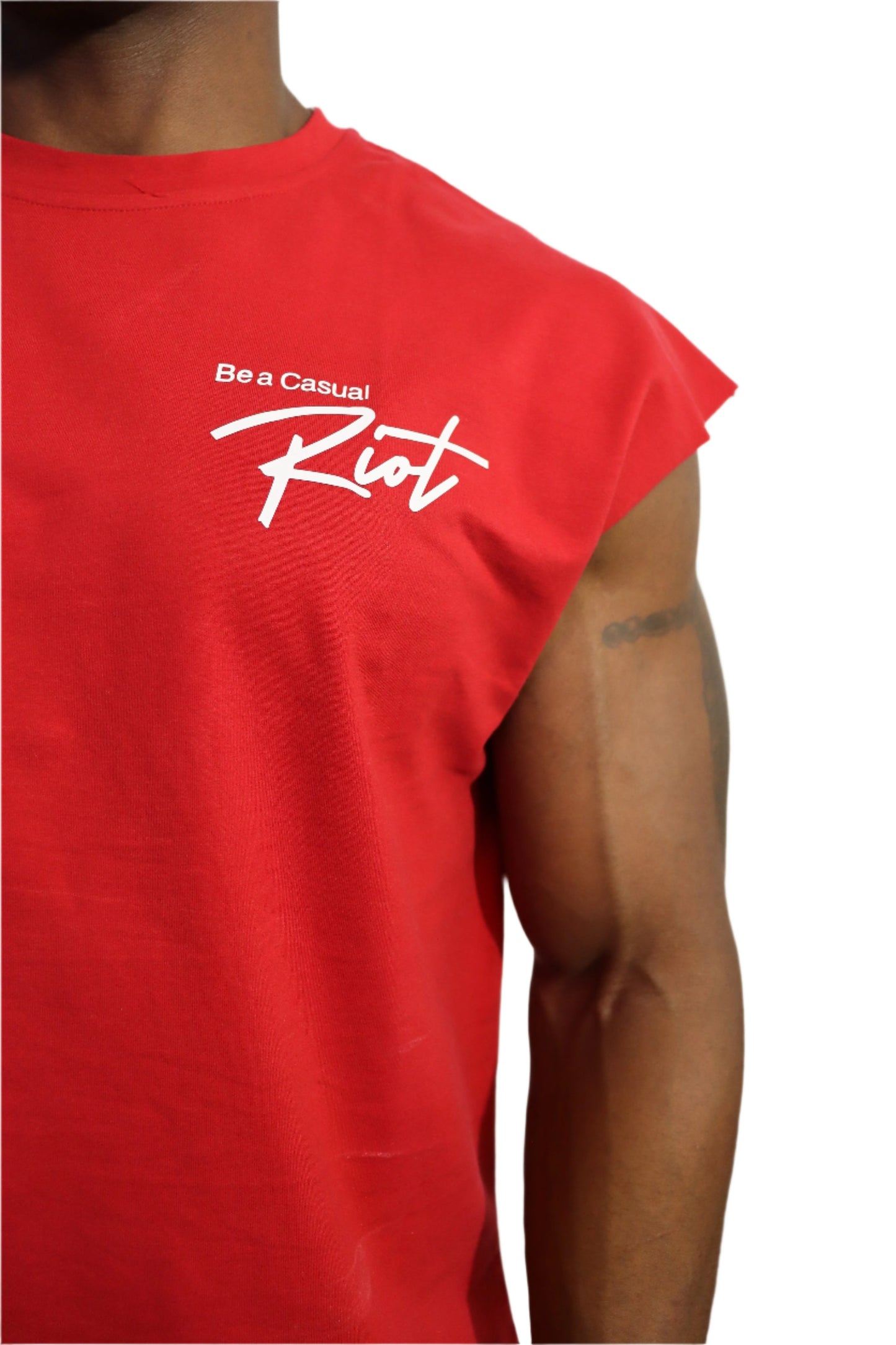 SOFTEST MUSCLE TEE- RED
