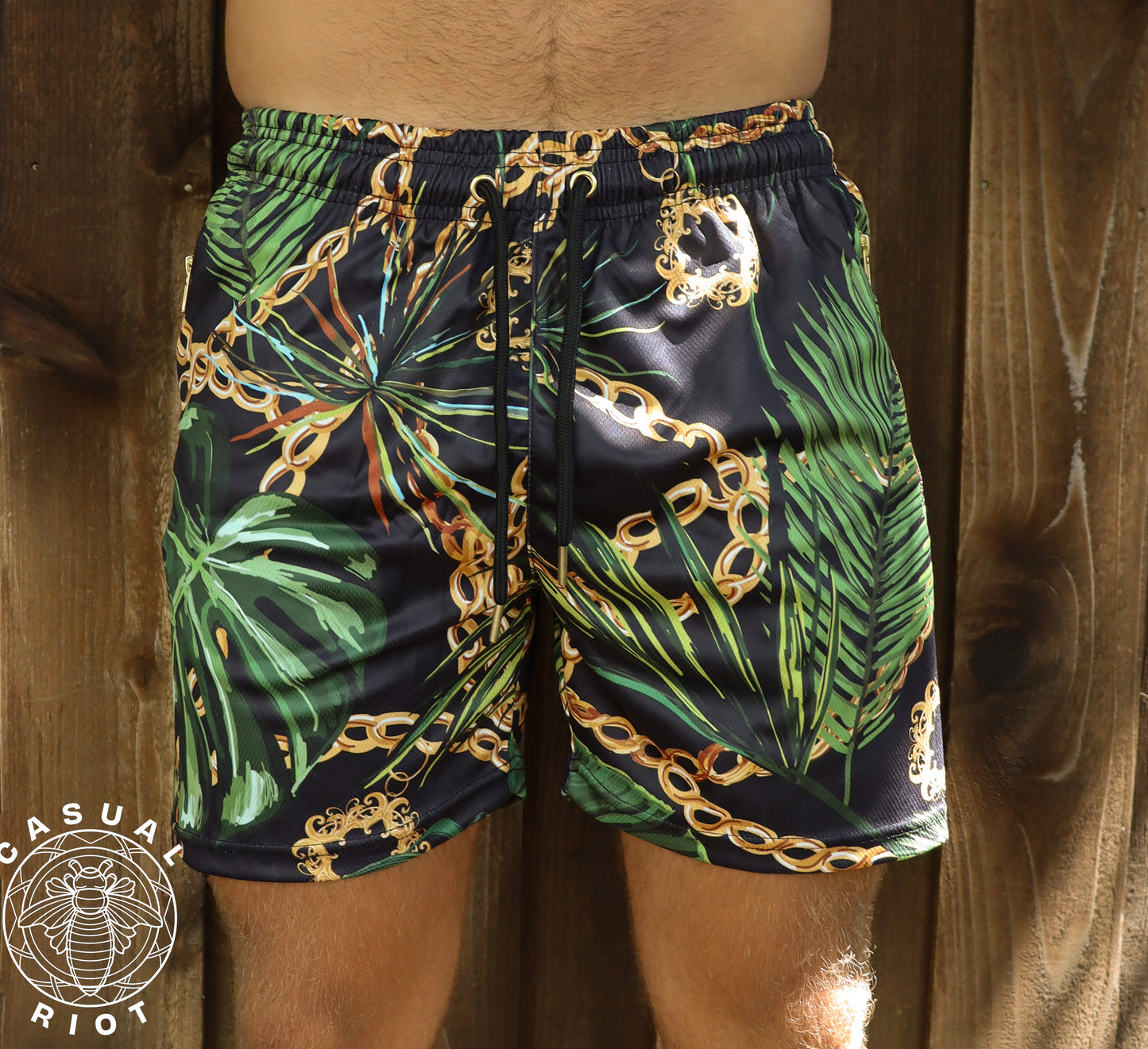 LUXE SHORTS-Palm Chains