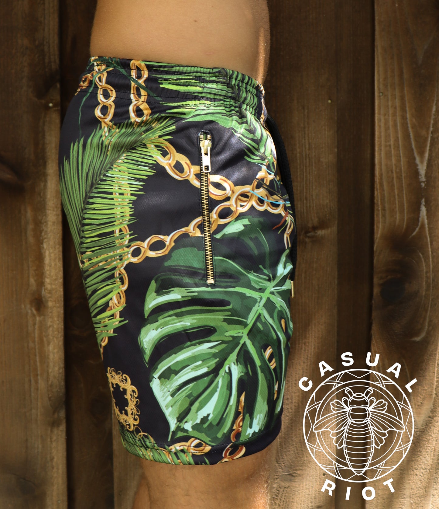 LUXE SHORTS-Palm Chains