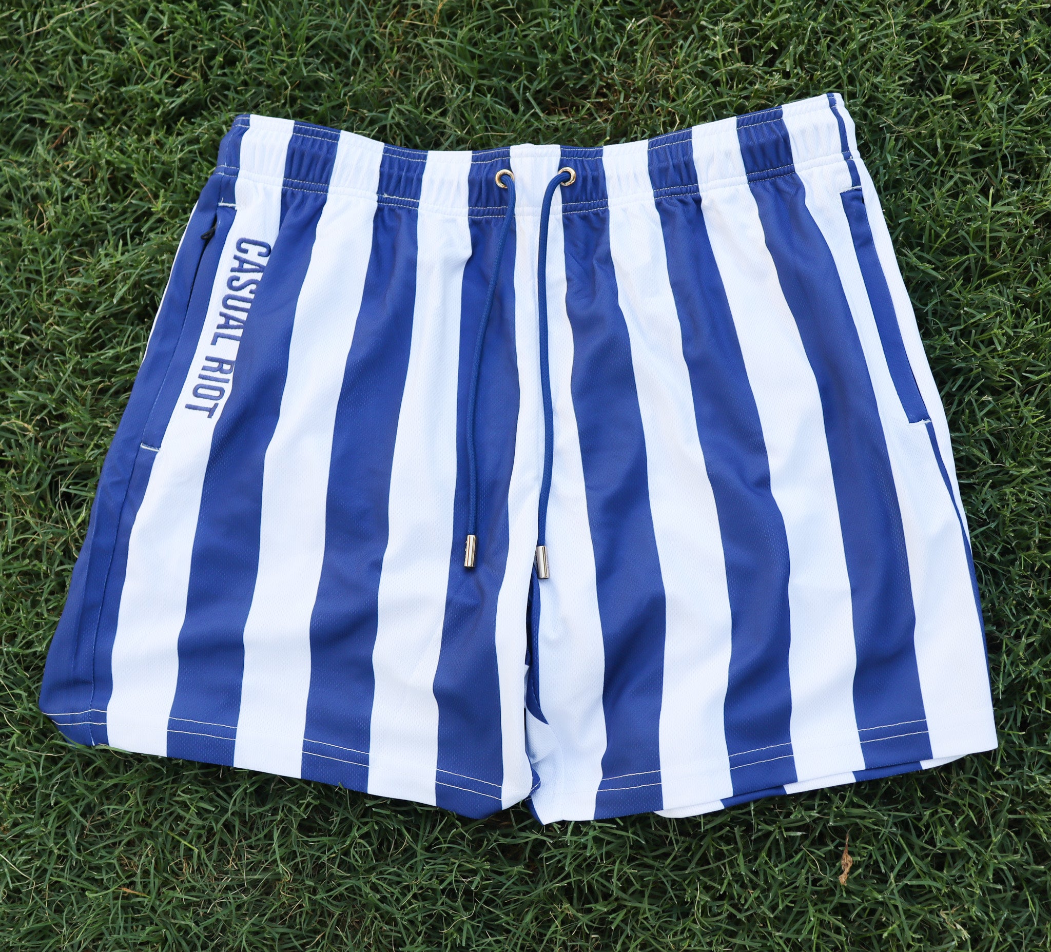 PRFKT 4" SHORTS-BLUE STRIPE