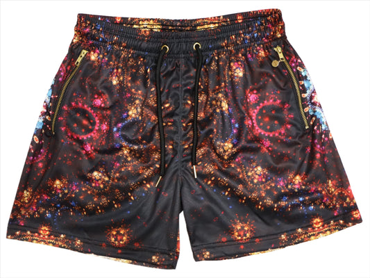 LUXE GOLD SHORTS-RUBY MANDALA