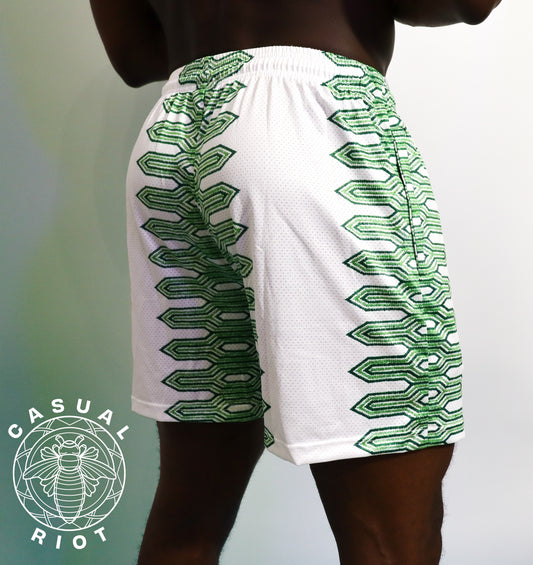 BASE SHORTS-GREEN GRECIAN