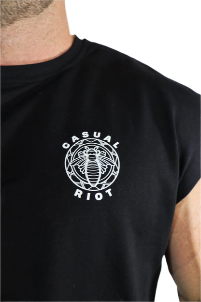 SOFTEST MUSCLE TEE- BLACK