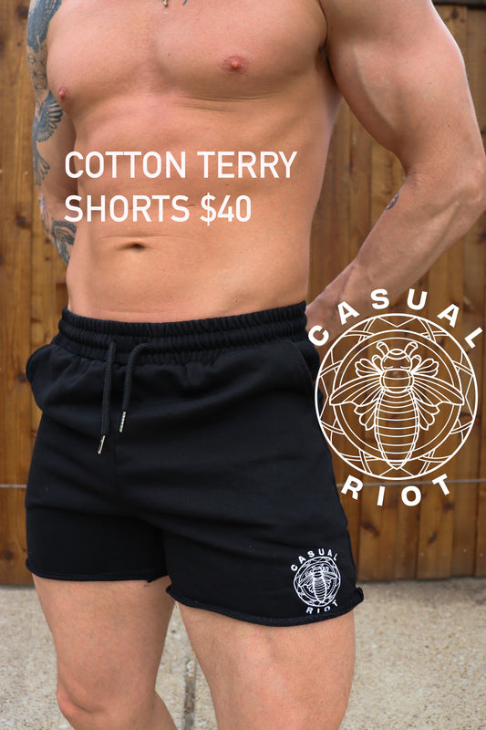 COTTON TERRY SHORTS