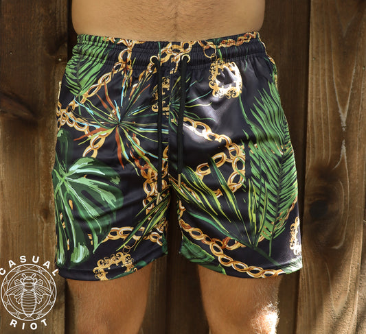 LUXE SHORTS-Palm Chains