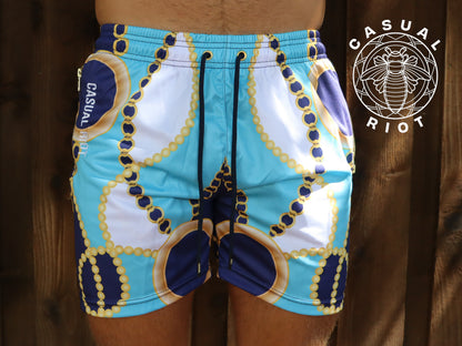 LUXE SHORTS- Rich & Blue