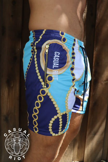 LUXE SHORTS- Rich & Blue